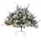 22" Snowy Bedford Urn Filler with Battery Operated LED Lights